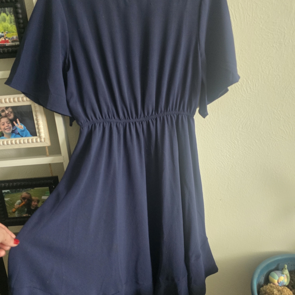 Elegant Navy Blue Dress
